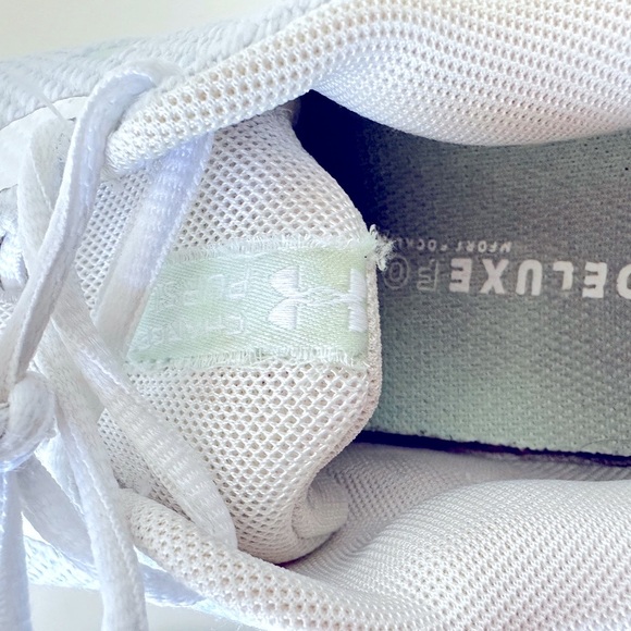 Under Armour White and Turquoise Sneakers Lightweight Comfort - Picture 7 of 12